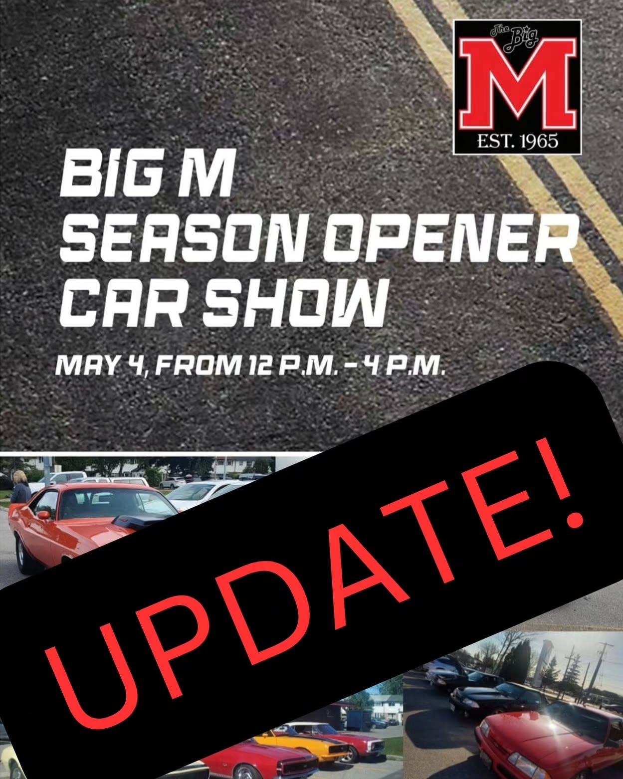 Update We're BACK ON!! The weather seems to be coming around and we have had a large amount of people that have said they will be attending tomorrow!! So we will be going ahead with the show and hope to see you all there!!!