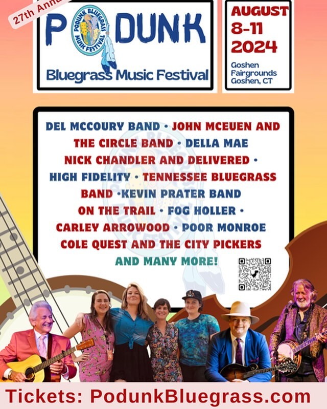 Don’t forget to get your tickets to the amazing Bluegrass festival right here in Litchfield county Podunk Bluegrass Festival! Visit Podunkbluegrass.com for tickets! @podunkbluegrass #podunkbluegrassfestival