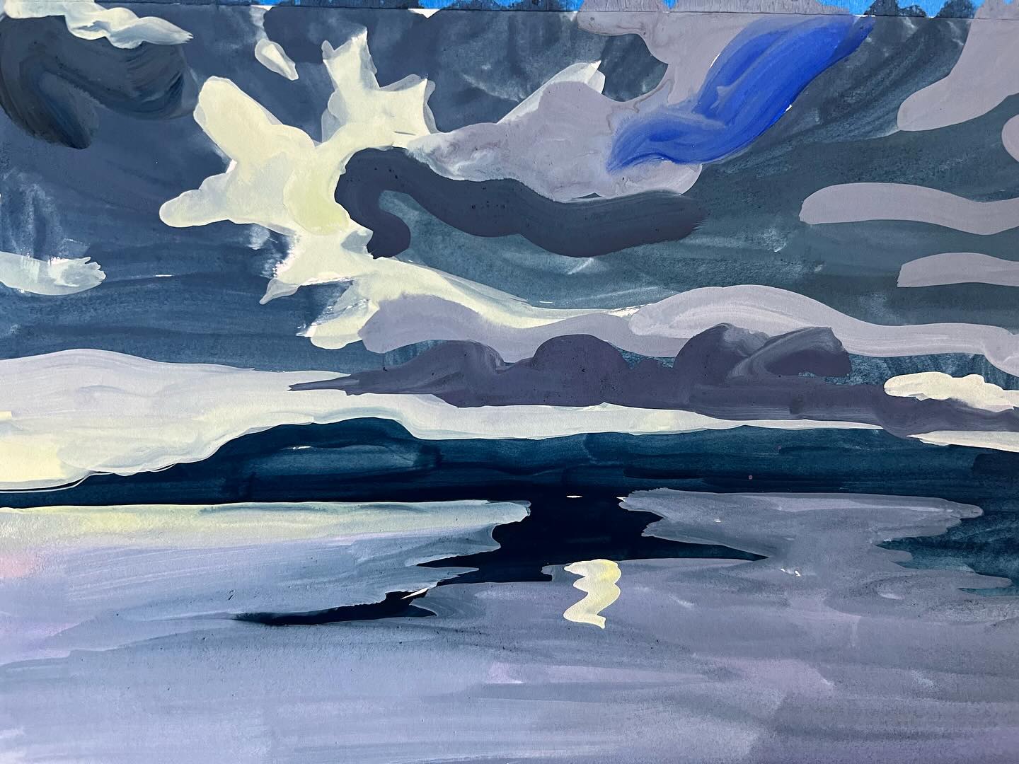 On the boat in Northern Scotland…clouds, water, island, and cool fresh air!