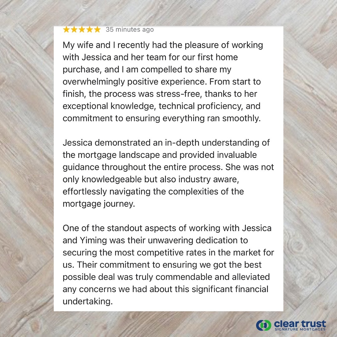 Wondering why you need to work with a mortgage broker @signaturemortgages ? See our clientsโ reviews! We truly pour our hearts, efforts and knowledge to our clients, because we understand that the home buying experience is incredibly daunting! We not only want to get our clients a mortgage approval, but we also want to give them an experience that is stress free and educational! โญ๏ธ #googlereviews