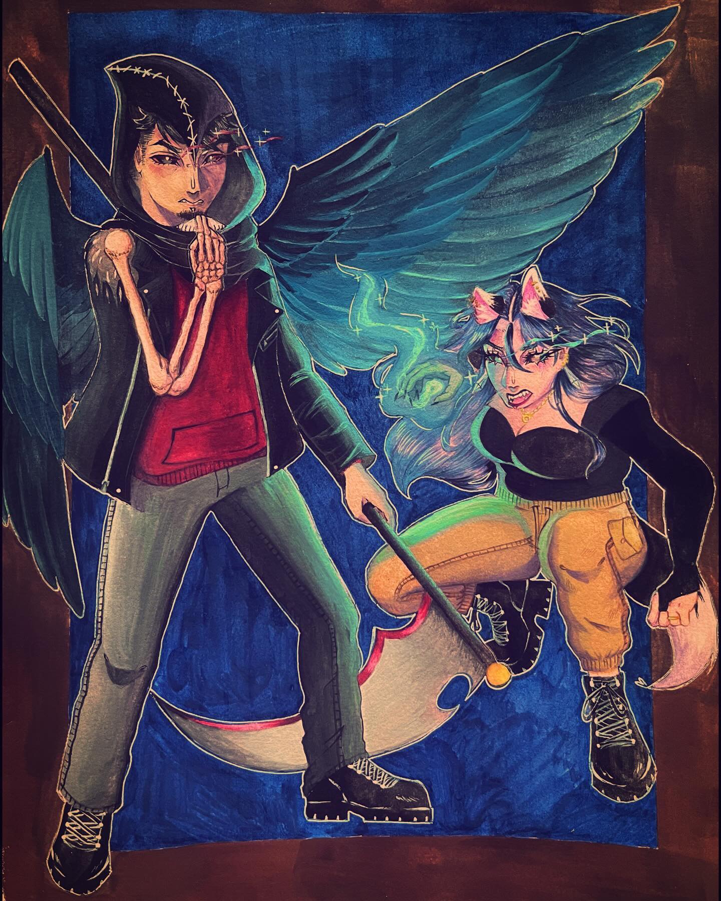 🥀🗡️🖤🫐🦋🩵
-
#fight #oc #werebackbitches #drawing #drawings #art #arts #artwork #artist #sketch #sketching #sketchbook #traditional #gouache #gouachepainting #gouacheart #himi #himigouache #deathsadvocate