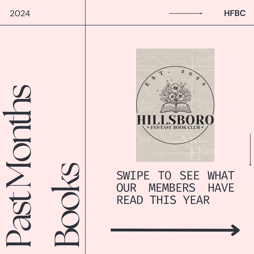 📚 Curious as to what we have already read? Take look, add to your TBR, or tell us if you’ve already read these! 📚
✨ Tell us below what fantasy books are your favorite or will be adding to your TBR ✨
📚 Fourth Wing & Iron Flame by @rebeccayarros
The Bad Ones by @melissaalbertauthor
Blood of the Earth by @faithhunterwriter
The Awakening by @norarobertsauthor
Blood and Steel by @helenscheuerer
Serpent & The Wings of Night by
@carissabroadbentbooks 📚
.
.
.
.
.
#hillsborofantasybookclub #bookclub #bookstagram #booktok #noraroberts #rebeccayarros #fourthwing #ironflame #thebadones #melissaalbert #faithhunter #bloodoftheearth #theawakening #bloodandsteel #helenscheuerer #carissabroadbent