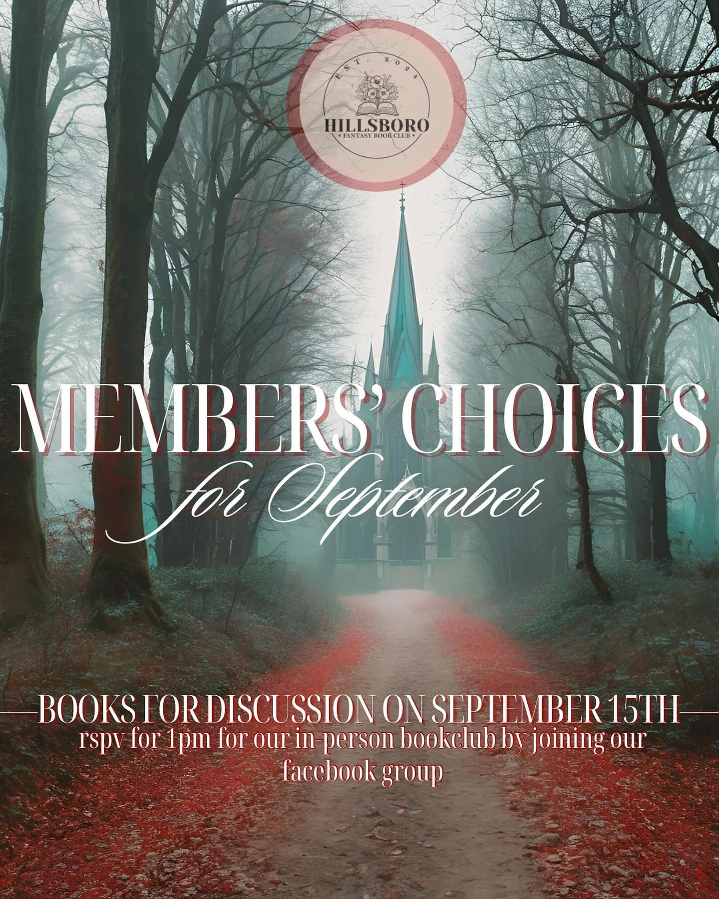 📚 We are so ecstatic to read One Dark Window by Rachel Gillig @rmgillig and Red Rising by Pierce Brown @piercebrownofficial this month! 📚
✨Have you read these yet?? If you havent- let us know how excited you are to read them! If you have… well tell us what you thought of them at our next bookclub on September 15, 2024!!! ✨
📚 As a reminder next month we will also be discussing The Borderkeeper which has been pushed back from last month 📚
.
.
.
.
.
.
.
.
#hillsborofantasybookclub #bookclub #bookstagram #booktok #foryou #foryoupage #nationalbookday #booklovers #recommended #recommendations #book #series #favorite #novels #mist #mars #magic #fantasy #romantasy #read #readmorebooks #hardback #kindle #readingisgreat #itscooltogotoschool