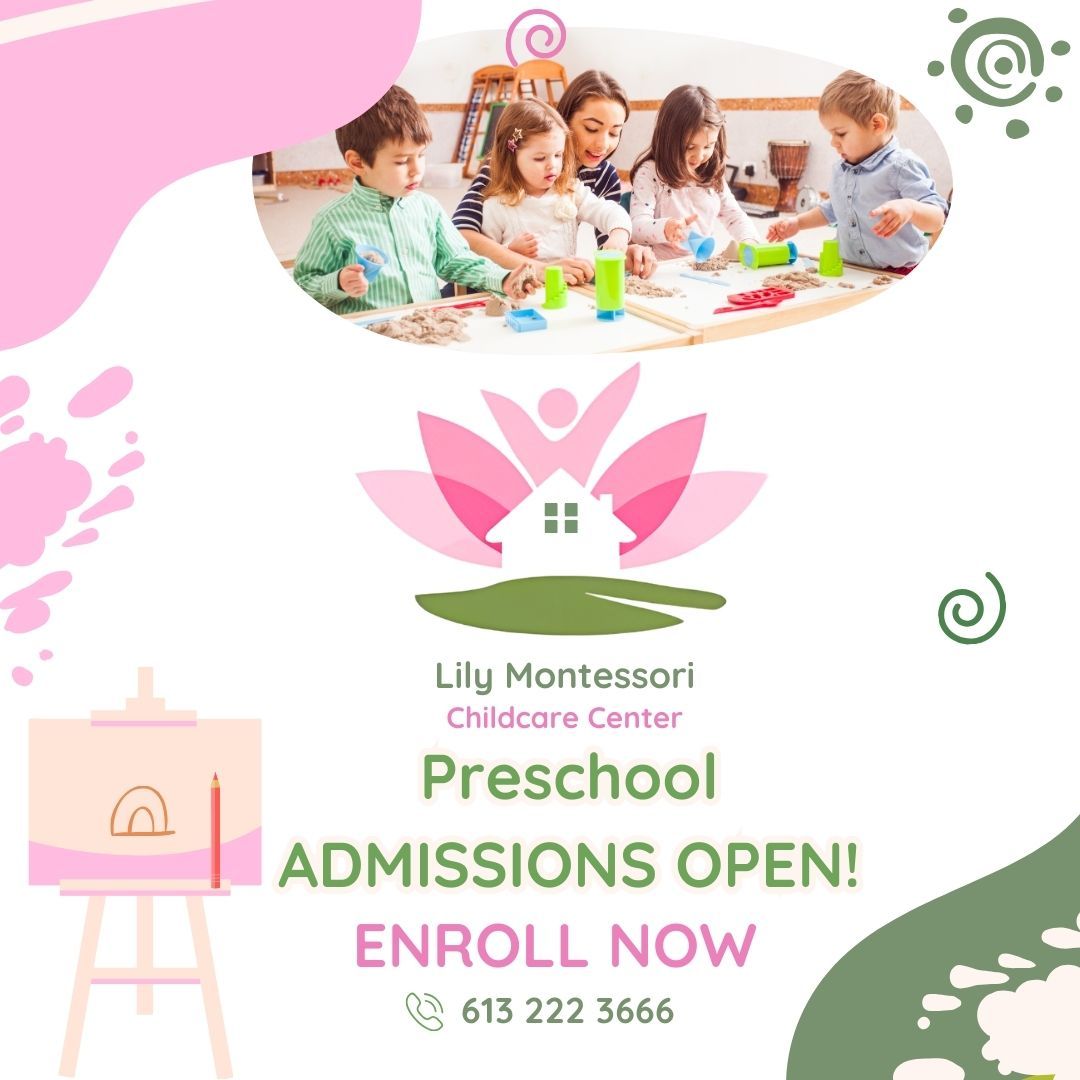 Limited spots are available in our Preschool program starting at 30 months old! Come experience the impact of Montessori education and enroll today! LINK IN BIO!
#lilymontessori #montessori #daycare #Daycareottawa #montessoriottawa #childcarecanada #childcareottawa