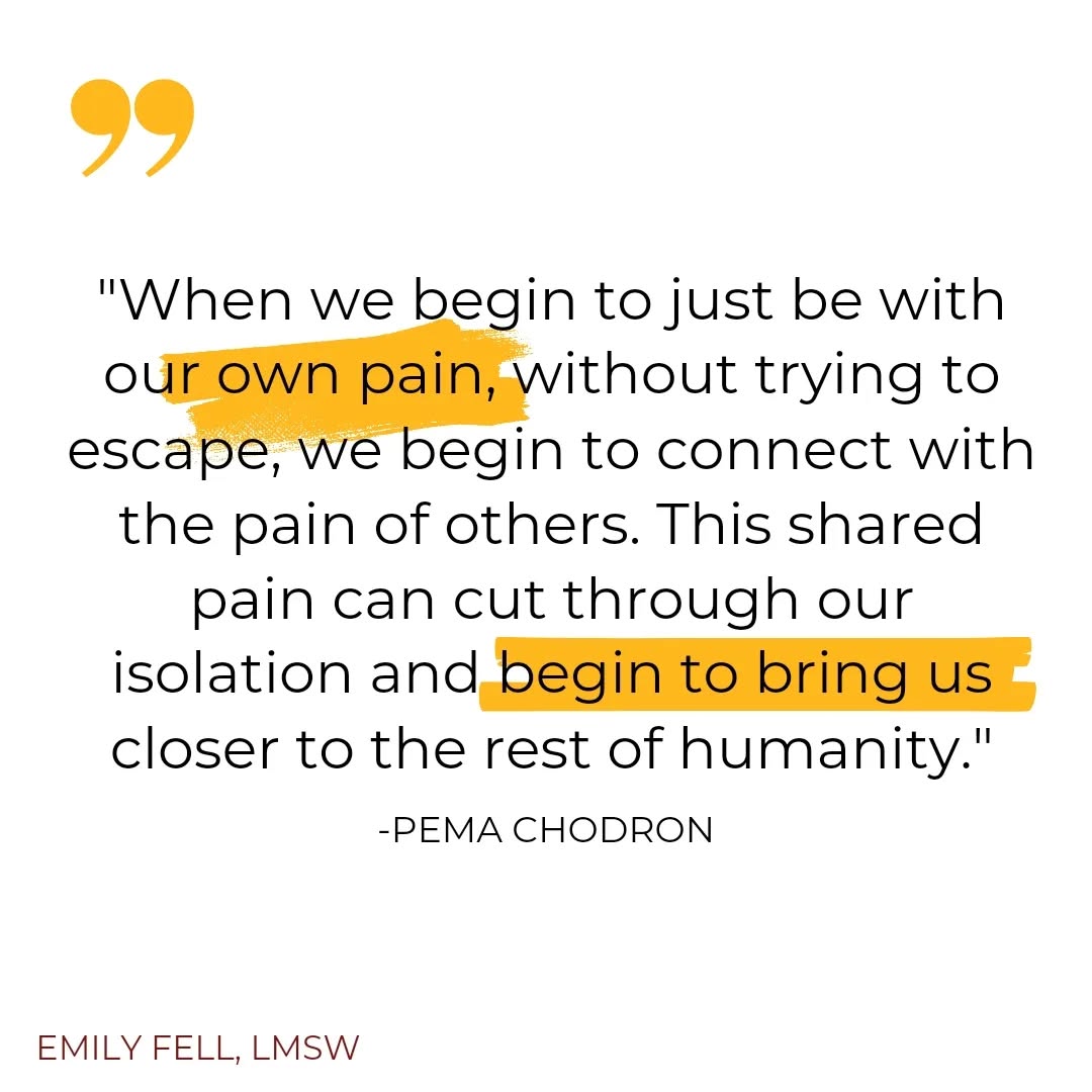 Monday mindset.
This one is a tall order - learning to name our pain - building the ability to sit with it - understanding all of the ways we've learned to cope with/escape our pain 😵💫 yet somehow practicing all of this can help us feel less alone, and more connected in the end ✨
#spiritualjourney #healingjourney #mindfulness #buddhistideology #dbt #mentalhealth