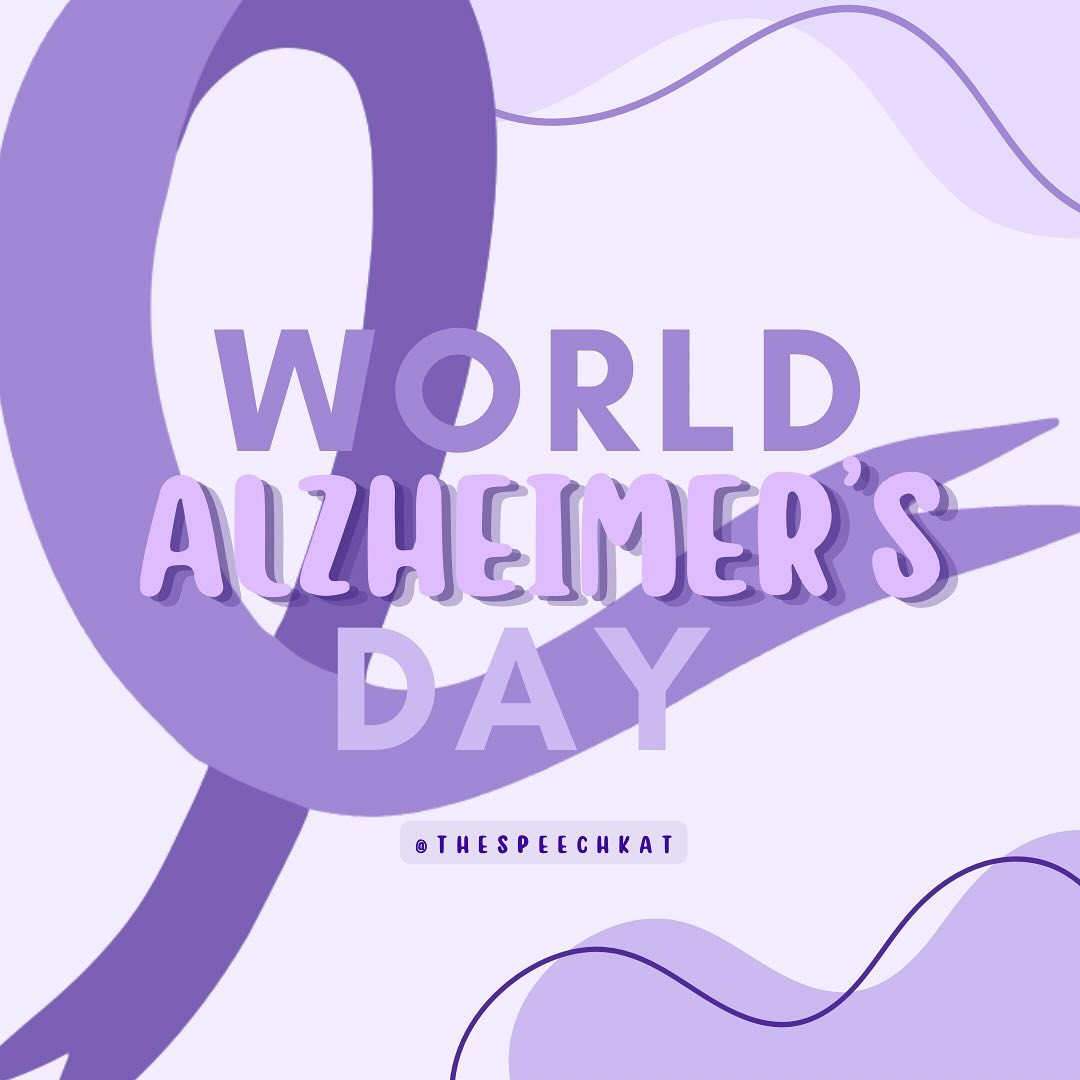 ~Today is World Alzheiemer's Day~
Thinking of all those affected by Alzheimer's disease - patients, friends, family, caregivers 💜
#alzheimers #alzheimersawarenessmonth #alzheimersawareness #alzheimersdisease #worldalzheimersday