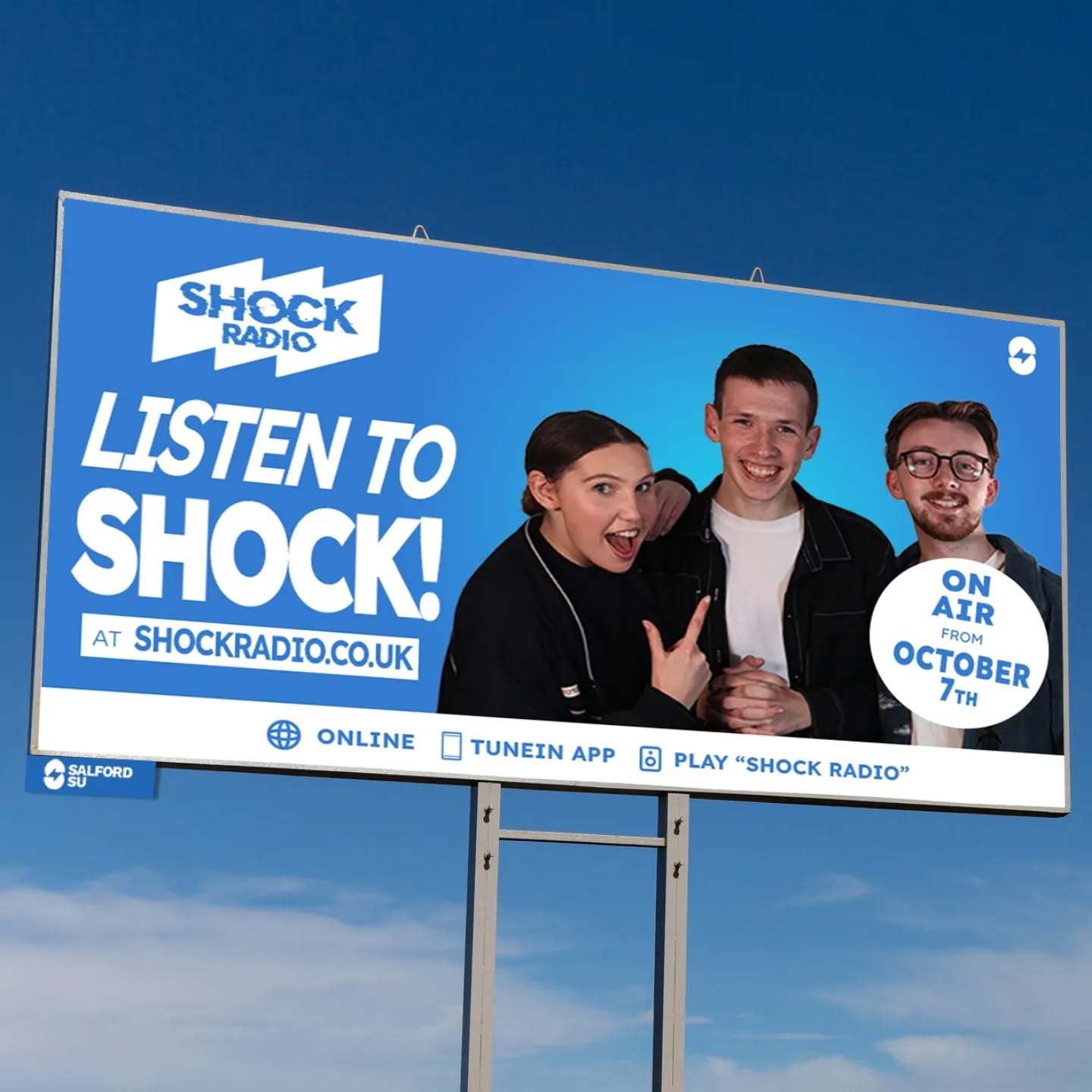 MANCHESTER'S NO.1 STUDENT MUSIC STATION
You might have seen some billboards popping up across town, but @jordannorth1, @sianwelby & @chrisstark look a little different here...
Shock Radio returns on MONDAY 7TH OCTOBER!
Join us from 9am - view the full schedule online