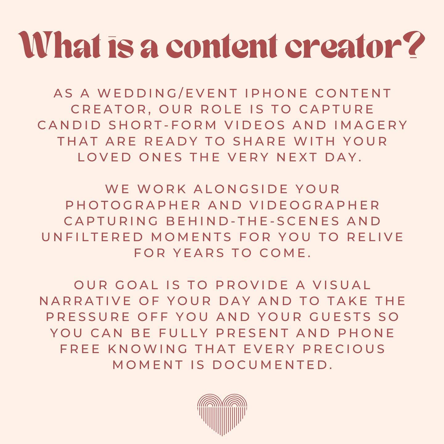 Enjoy every moment knowing that every detail is being beautifully documented ♾️🤳🏼✨