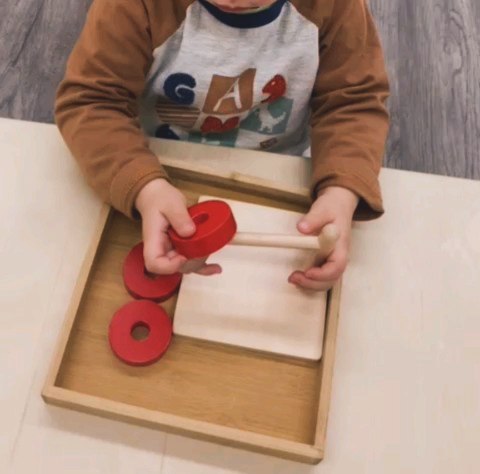 ๐ซ At Lily Montessori, we love using activities like the Discs on Horizontal Dowel to support your childโs development in fun and meaningful ways!
โจ Finger grasp practice: This activity helps children strengthen different types of finger grasps, crucial for fine motor skills and later writing development.
โจ Hand-eye coordination: By carefully placing the discs on the dowel, children enhance their
ability to coordinate movement and sight.
โจ Boosts concentration: The focus required to complete this task nurtures concentration and
perseverance, building the foundation for future learning.
In Montessori, every activity has a purpose - and itโs amazing to see how something as simple as stacking discs can play such an important role in a childโs growth! ๐
Ready to see your child thrive in an environment designed for their development?
๐ Enroll today (Link in the Description) ๐ซ
#LilyMontessori #montessorimaterials #FineMotorSkills #HandEyeCoordination
#EarlyChildhoodDevelopment #MontessoriLife #ottawadaycare #montessoriottawa #montessoridaycare #montessoritoddler
