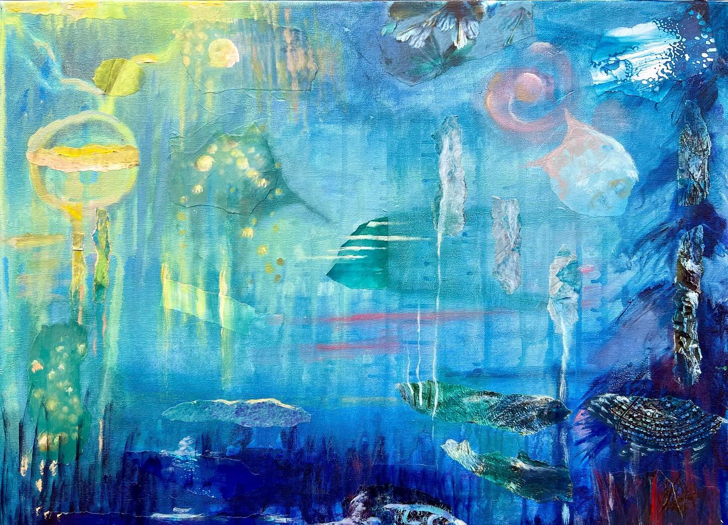 This is another light-filled underwater scene. Nature is so much more mysterious, resilient and powerful than I can imagine!