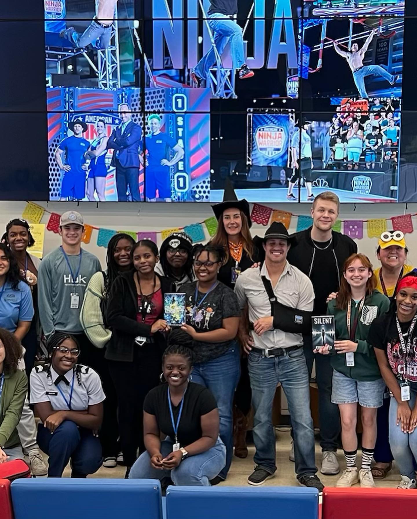 We’ve been busy! An author visit, celebrating Hispanic Heritage Month, homecoming week, volunteering at the Louisiana Book Festival, Dio de Los Muertos!