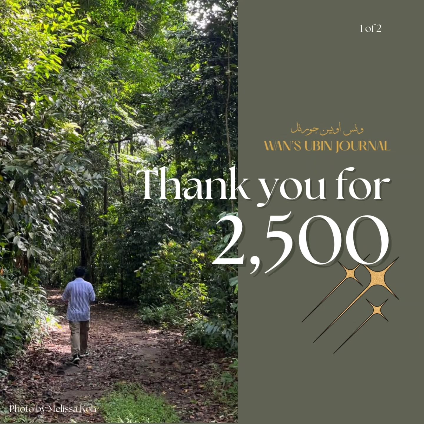 A little thank you note from me to all 2,500 of you.