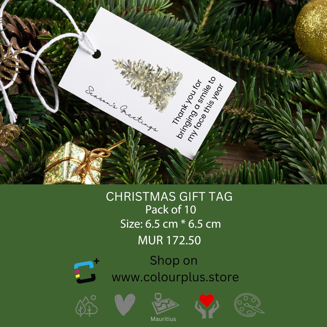 🎄✨ Holiday Cheer Alert! ✨🎄
Hello, festive friends! The holiday season is upon us, and we're excited to introduce our delightful collection of Christmas Gift Tags! Perfect for adding that finishing touch to your presents and spreading joy under the tree. 🎁🌟
Let your gifts shine this holiday season! Visit our online store now and start spreading the festive cheer: www.colourplus.store
