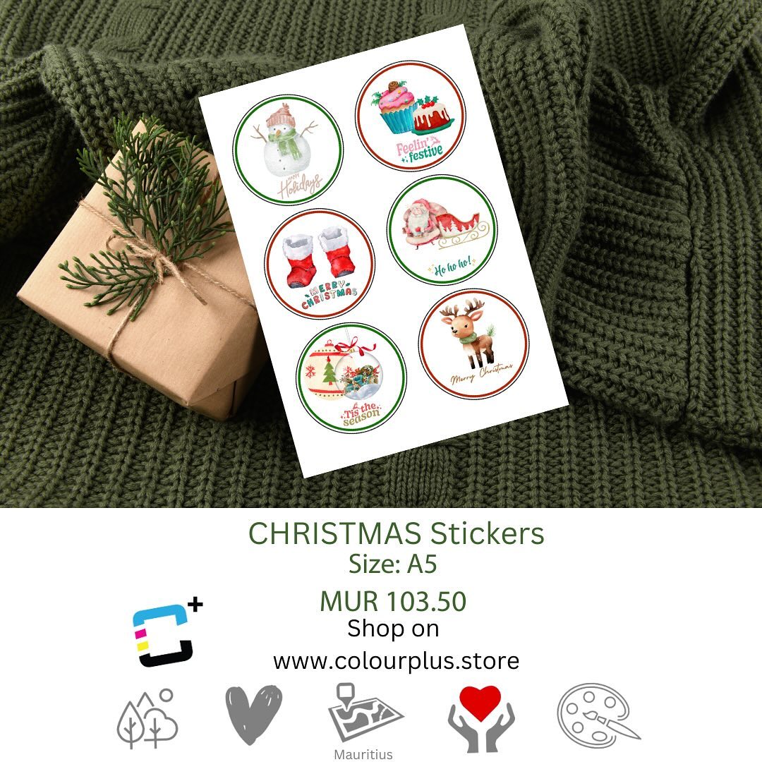 Our delightful Christmas stickers are just what you need to make everything more merry and bright! 🎁✨ just peel away and stick! #HolidayStickers #ChristmasJoy #SpreadCheer #FestiveFun