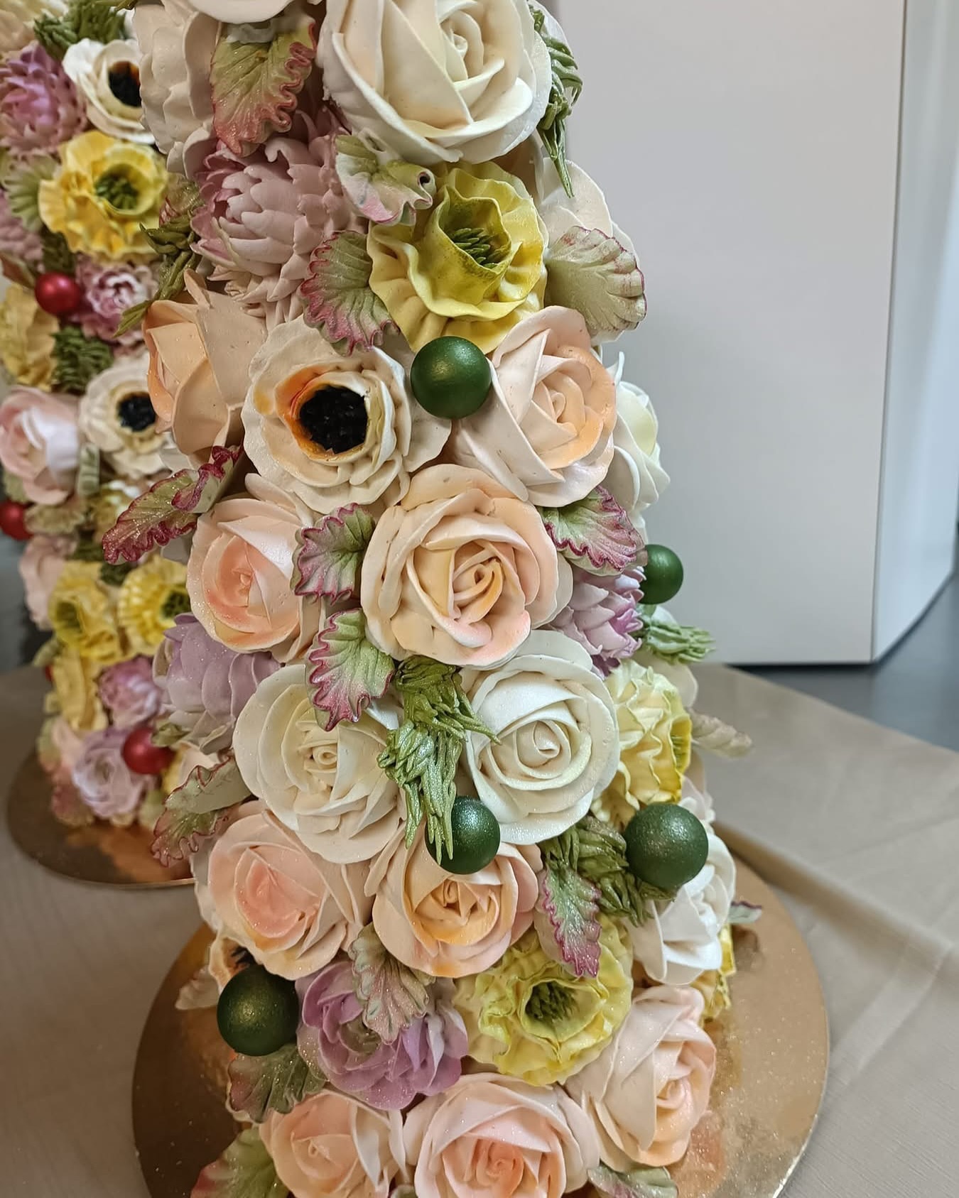 Naujo dizaino zefyrinių gėlių Kalėdinės eglutės 🍾🍸❤️