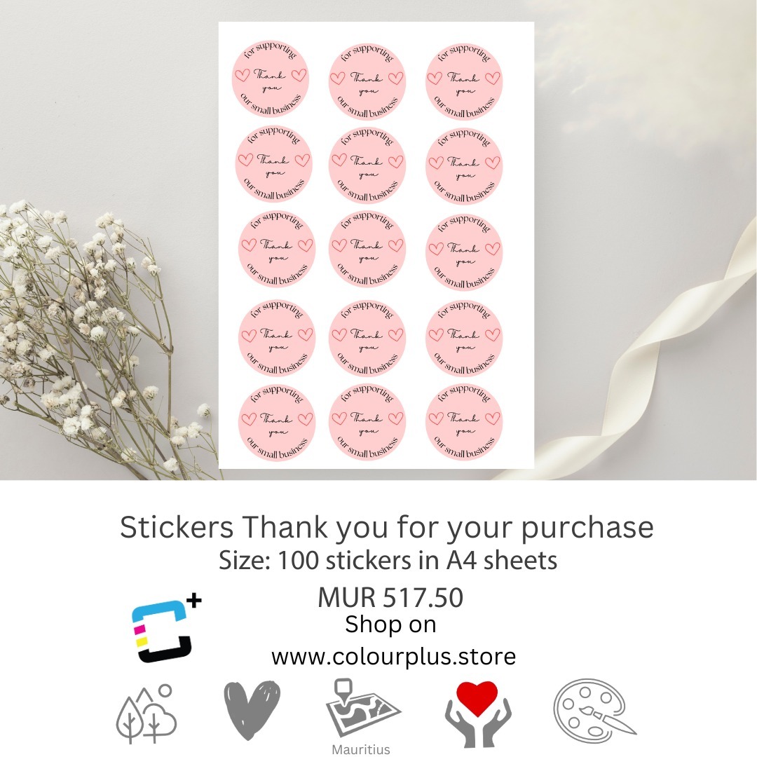 Are you looking for a simple yet impactful way to add a personal touch to your packaging? Our "Thank You for Your Purchase" stickers are here to help you create memorable unboxing experiences for your customers.
Ideal for packaging, envelopes, receipts, and more!