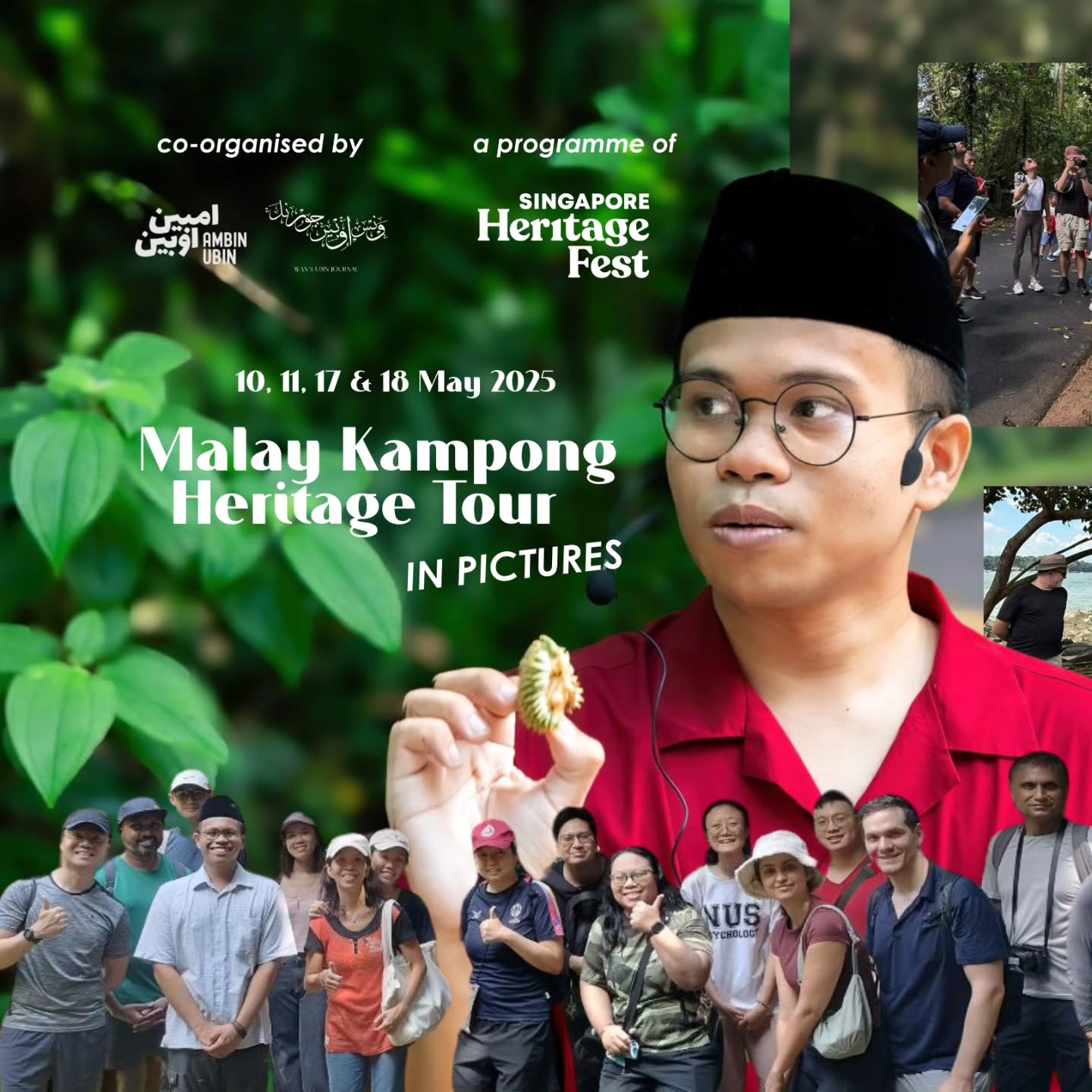 A special thanks to everyone who joined me around Kampung Sungei Durian over the past two weekends in celebration of Singapore HeritageFest 2025!
I'd like to also thank the @sgheritagefest for this repeated opportunity in sharing our Ubin Orang Pulau stories and intangible cultural heritage for a second year running; as well as to the Festival Assistants for their support in making the (almost back-to-back) tours smooth and successful.
—
Photos courtesy of the various participants and SHF FAs.