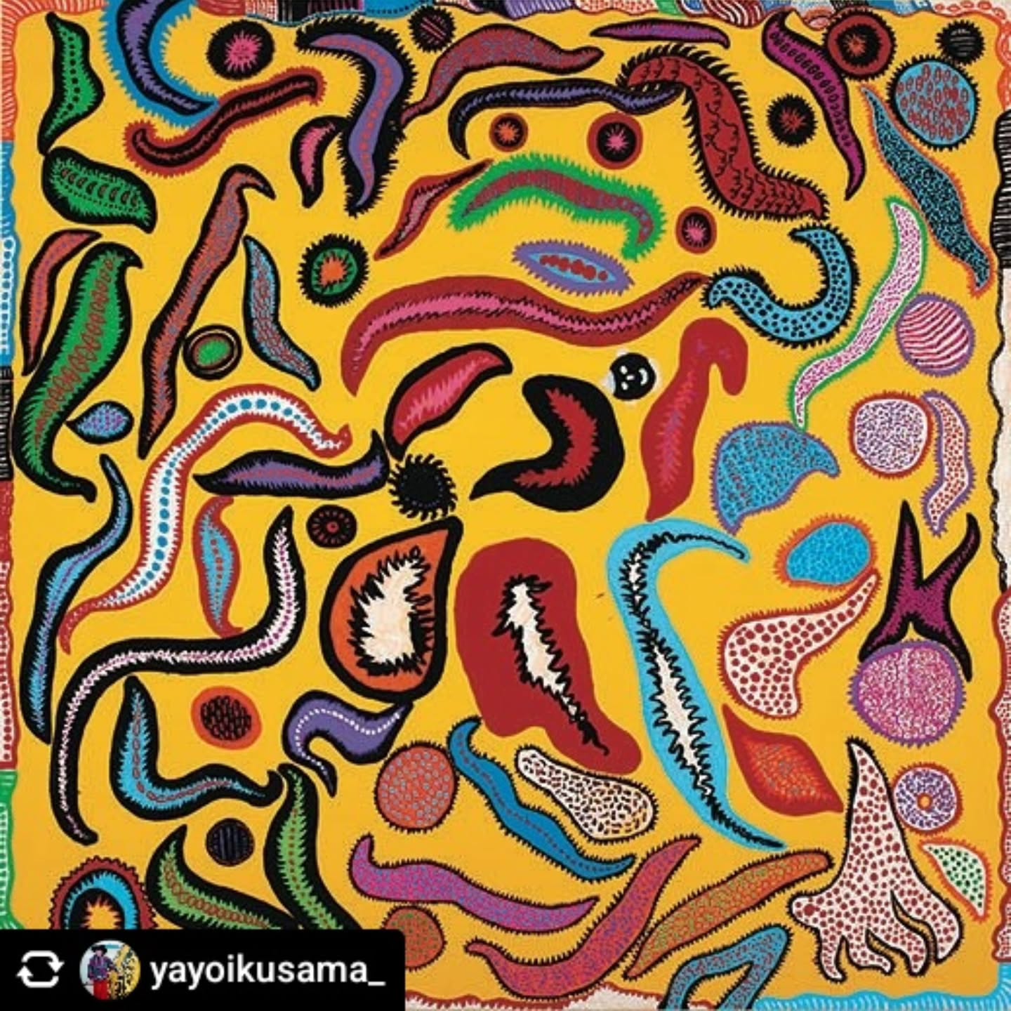 @yayoikusama_ All the stars in the sky 1945
#yayoikusama
Subscribe @yayoikusama_