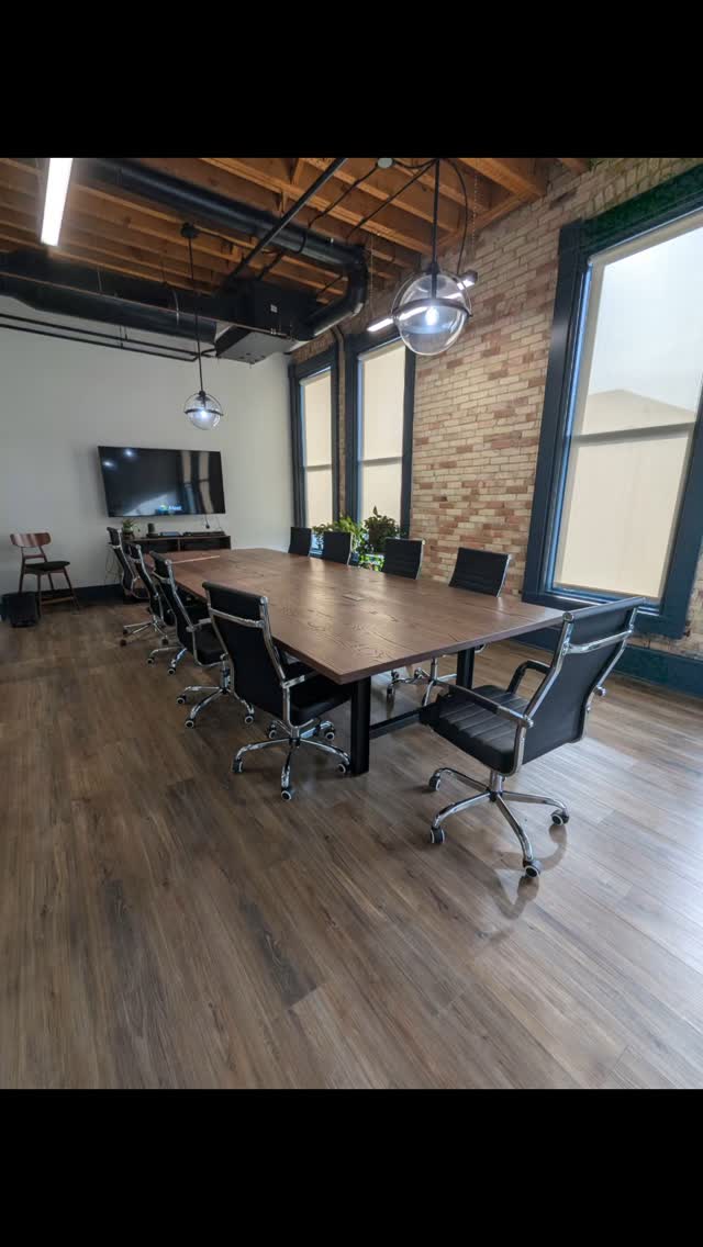 New massive oak conference table for Calder Capital in downtown Grand Rapids. Finished in a "chocolate"
The legs are fabricated from salvaged I-beams, sandblasted and powder coated matte black.
#furniture #customfurniture #custommade #officefurniture #conferencetable