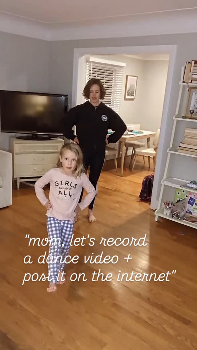 โMom, let's record a video of us dancing and post it on the Internet."
Me: "let's do it!"
Feelings of uncertainty are so pronounced these days, I'm feeling it - but I felt a clear "yes" to this request from my daughter. And other things feel clear too - I want/need to keep dancing; I want to dance with my daughter; I want to keep creating things and support her in creating things; Let her lead me; Protect our joy; And find ways to do all of this publicly.