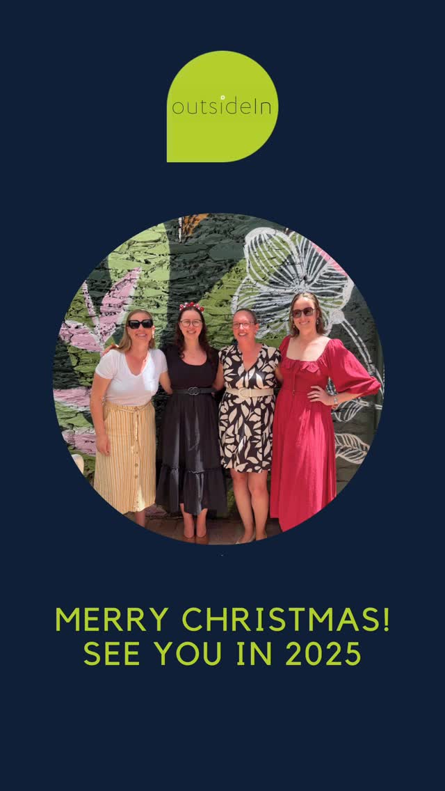 As the festive season approaches, we are taking some time to rest and restore for the new year.
Thank you from the entire OutsideIn team for your ongoing collaboration and we look forward to seeing what’s in store when we return on the 13th January 2025 🎄