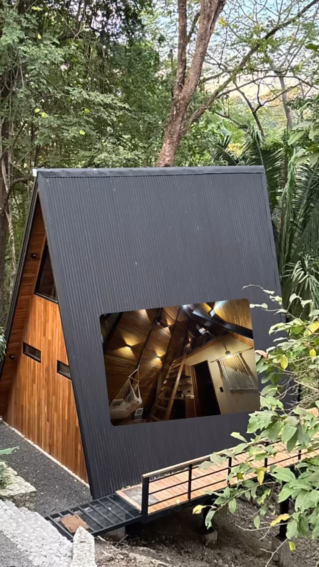 Lucky enough to stay at the A Frame @recenterlife @costarica.explores @costarica_airbnb