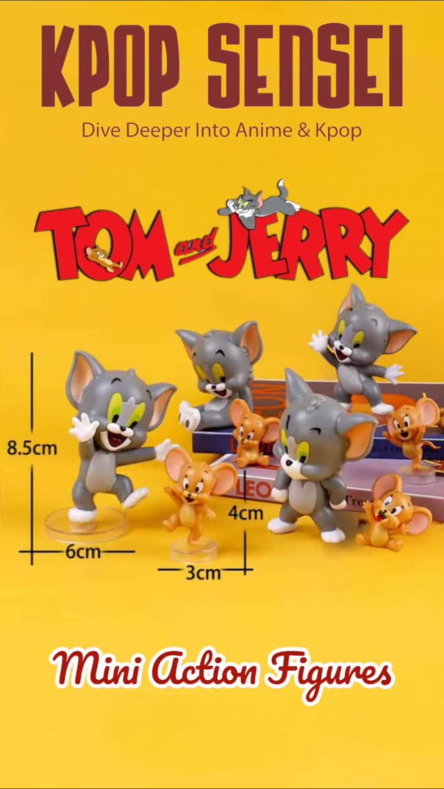 Tom & Jerry Mini Action Figures
www.kpopsensei.in
#anime #onepiece #naruto #weeb #otaku #actionfigures #myheroacademia #tomandjerry