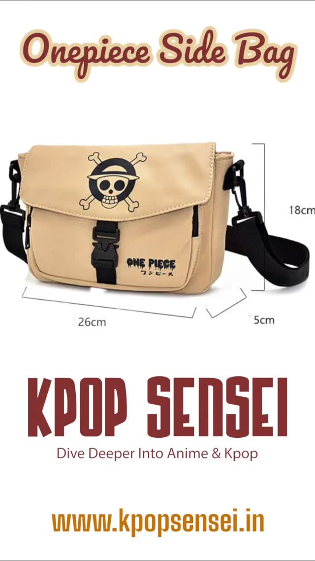 Onepiece Side Bag
www.kpopsensei.in
#anime #onepiece #bag #sidebag