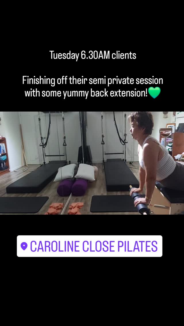 💚mantra and ethos=movement for EVERY body💚
Come and feel the difference in one of my semi-private sessions. Each session created and tailored for each participant and the moment!
#movementforeverybody
#carolineclosepilates #cairnspilates #pilatescairns #basipilatesinstructor #backextension #wundachair #reformerworkout #strengthenyourspine 🐍