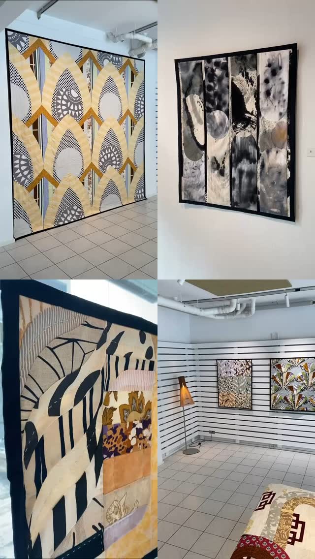 Welcome to my exhibition! ✨🎨
My solo exhibition Reimagining These Fabrics is now open at @skammi_arkkitehtitoimisto in Kauniainen, Finland! The exhibition runs until the end of February, and you can find all details and opening hours at www.atelierveini.com.
Getting there is easy - Skammi is located right next to Kauniainen train station, and the local train from Helsinki Central Railway Station takes less than 20 minutes.
Hope to see you there! 💛
#atelierveini #modernquilt #handmade #textileart #wallart #quilt #upcycled #wallhanging #exhibition #textileart #artexhibition #artquilt #quiltart #quilting