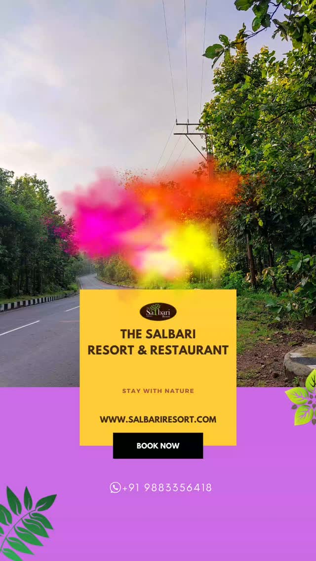 "🌸🎨 Celebrate Holi the Salbari way! 🌿✨
Splash into the colors of joy, nature, and togetherness at Salbari Resort. 🌳🏡 Let this festival of colors bring you closer to peace, adventure, and unforgettable memories! 💚🎉
Book your Holi getaway now! 🌈
📞 Contact: +91 9883356418
🌐 Website: www.salbariresort.com
#HoliAtSalbari"
Holi Celebration, Colors of Joy, Festival, Travel, Nature Retreat, Happiness, Adventure, Relaxation, Tranquility, Togetherness, Luxury Stay, Peaceful Escape, Cultural Festivity, Festive Vibes, Serenity, Getaway, Unwind, Hospitality, Scenic Views.
#SalbariResort #HoliAtSalbari #ColorsOfNature #FestivalOfColors #HoliGetaway #TranquilityFound #UnwindAndRelax #ForestRetreat #SereneEscape #LuxuryInNature #CelebrateHoli #BackToNature #HoliVibes #StayWithUs #BookYourStay #ScenicViews #PeacefulMoments #AdventureAwaits #TravelDiaries