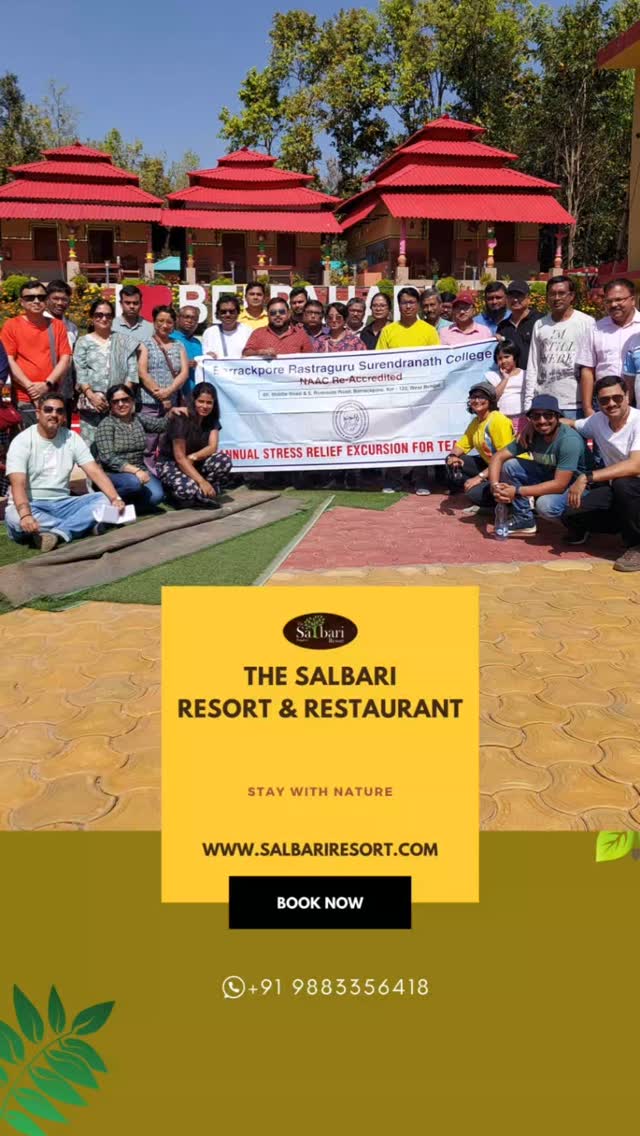 "Smiles, memories, and unforgettable experiences! 😊✨ Our happy customers make Salbari Resort the special place it is. 🌿🏡 Thank you for choosing us for your perfect getaway! 💚
Come, experience comfort, nature, and hospitality at its finest! 🌳🌅
📞 Contact: +91 9883356418
🌐 Website: www.salbariresort.com
#HappyGuestsAtSalbari"
Happy Customers, Smiles, Guest Experience, Hospitality, Travel, Nature Retreat, Comfort, Peaceful Stay, Relaxation, Adventure, Rejuvenation, Unwind, Luxury Stay, Forest Escape, Scenic Views, Vacation, Getaway, Memories, Satisfaction.
#SalbariResort #HappyGuestsAtSalbari #LuxuryInNature #TranquilityFound #ForestRetreat #EscapeToPeace #GuestSatisfaction #UnwindAndRelax #SereneEscape #MemorableStay #NatureAtItsBest #StayWithUs #BookYourStay #ScenicViews #AdventureAwaits #ComfortAndLuxury #PeacefulMoments #HospitalityAtItsBest #VacationMemories