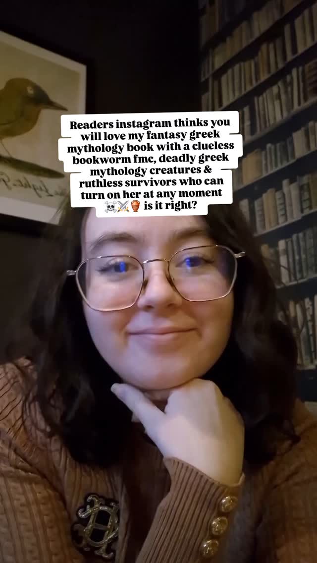 Readers of instagram the algorithm thinks you will like my fantasy greek mythology book with a clueless bookworm fmc, deadly greek mythology creatures and a group of ruthless survivors who could turn on her at any moment.. ☠️🏺🏛⚔️
Is it right? Or are you not a fan of ya fantasy books inspired by greek mythology 📖✨️
#greekmythology #yafantasybooks #greekmythologybook #yafantasyreaders