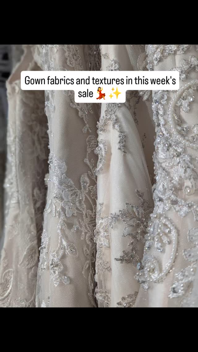 It’s all in the details…
This week’s featured gowns are woven with stories — delicate lace, shimmering beadwork, and luxurious textures, each piece telling its own tale of romance.
On sale now, in-store and online. Limited styles, one-of-a-kind pieces.
Which fabric detail speaks to your heart? Tell us below.
#LoveMeTwice #SustainableBridal #PrelovedWeddingDress #UpcycledBridal #BridalSale #MelbourneBrides #EthicalFashion #BridalDetails #LaceLover #SlowFashionBride #EcoBride #WeddingDressGoals #SomethingBorrowed #ModernBride #TextileArt #DressmakingMagic #LuxuryGownSale