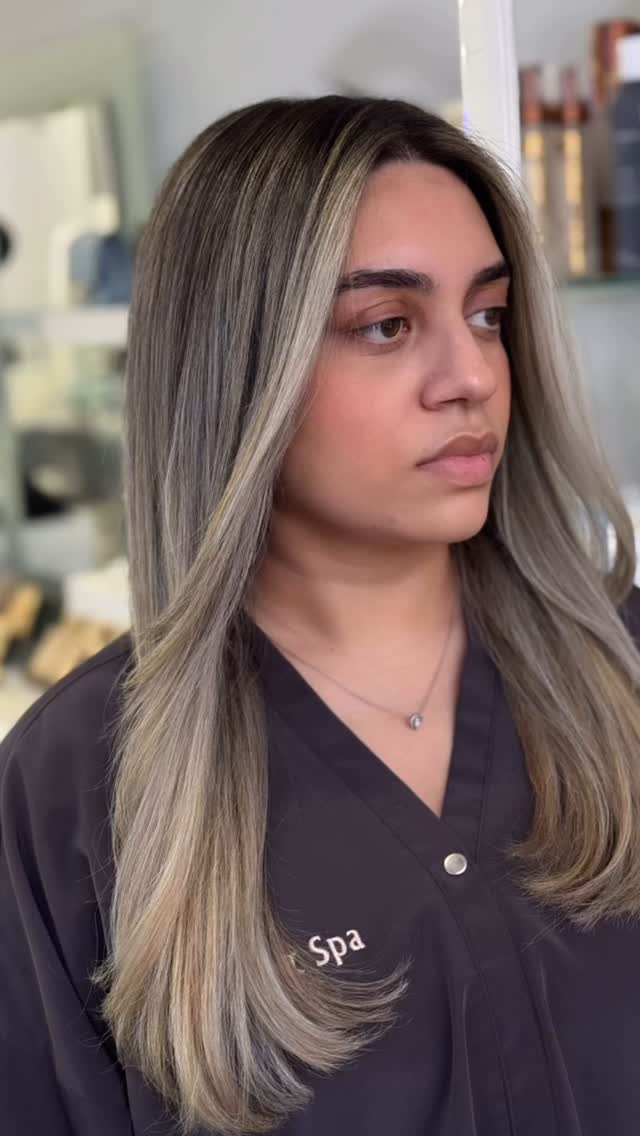 Full head balayage, haircut &style ✨