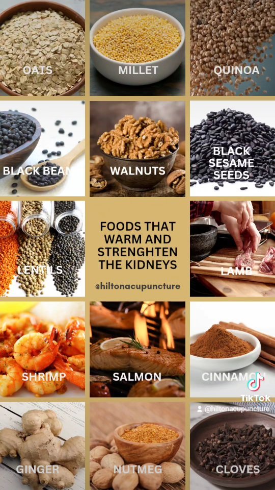 In Traditional Chinese Medicine (TCM), Winter is associated with the Water element and is known as the time of the Kidneys.
Foods that warm and strengthen the Kidneys include oats, millet, quinoa, black beans, walnuts, black sesame seeds, lentils, lamb, salmon, and shrimp. Spices like cinnamon, nutmeg, clover, and ginger also help to warm the body. 🙂
#hiltonacupuncture #acupuncture #TCM #winter #healthylifestyle #healthtips #tcmlivingwell #tcmnutrition #warmfood #acupunctureworks