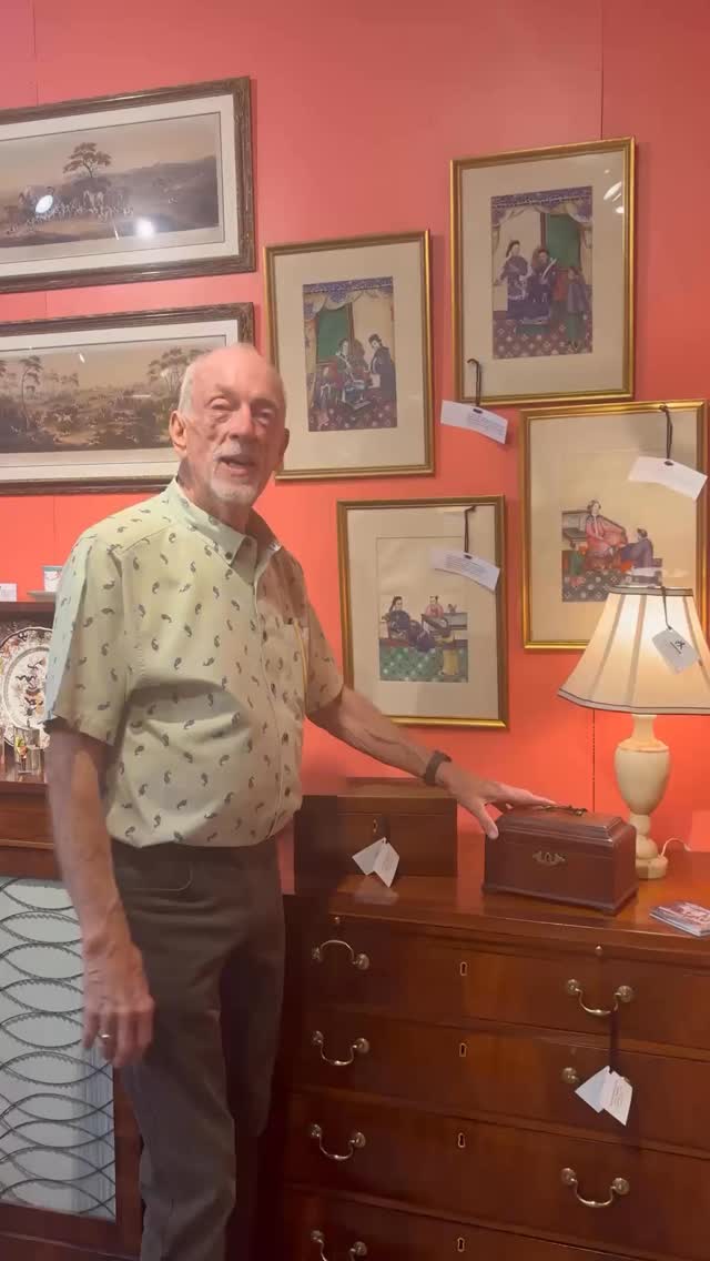 Before there was a kitchen cupboard full of tea bags, there was the tea caddy, a beautifully crafted, lockable box that symbolized wealth, taste, and control. Thank you David Lindquist of @whitehallantiques for sharing details on these two stunning examples: a Georgian tea caddy from 1765 and a neoclassical version from the late 18th century.
In the 18th century, tea was a luxury item, imported at great expense by the East India Company. Ounce for ounce, it could rival gold in value. That’s why it wasn’t just stored, it was secured. The tea caddy, often locked and kept in the drawing room, was managed by the lady of the house herself. It held not only precious green and black tea leaves, but also sugar, which was equally expensive and imported from the colonies, often produced by enslaved labor in the Caribbean.
This Georgian tea caddy is a rare survivor, complete with original bracket feet and hardware. Those soft indentations on the lid? Centuries of the handle tapping the wood, a quiet rhythm of domestic ritual. Inside: three compartments not for blending, as some assume, but for separating teas and storing sugar. The center “mixing bowl” was not for mixing at all, but for sugar, reinforcing its status as a guarded commodity.
As the century progressed, caddies became more ornate, mirroring the aesthetics of the neoclassical movement with delicate veneers, symmetry, and lead-lined canisters made to match the outer box. The materials were as curated as the tea itself.
This was more than storage. It was part of the ceremony of tea, a social performance rooted in imperial trade, domestic roles, and European ideals of refinement. To open a tea caddy was to open a window into a world of global exchange, gendered authority, and carefully cultivated taste.