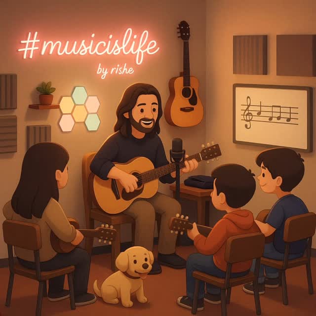 Small fingers. Big dreams. Six strings. Endless possibilities.
At #musicislife, we don’t just teach guitar, we spark curiosity, build confidence, and help kids fall in love with music one chord at a time.
Start their journey today.
#GuitarLessons #musicislife #LearnGuitar #FutureMusicians #MusicForAllAges #PuneMusicSchool #InspiringYoungArtists