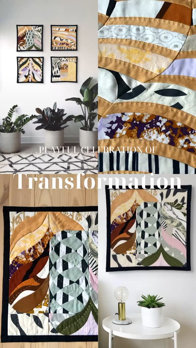 My work is a celebration of transformation. I turn abandoned and discarded textiles into something new - surfaces that are vibrant and expressive. These four pieces, Small Delight 1-4, are a playful reminder of new beginnings and untapped potential - of finding beauty in what has been overlooked ✨
#atelierveini #textileart #modernquilt #upcycled #wallart #interiordesignideas #wallhanging #handmade
