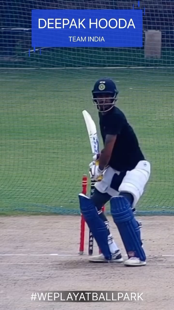 Deepak Hooda the hard hitting Indian Cricketer during his practice session at The BallPark @ballparkindia
.
.
.
.
.
.
.
#cricket #crickeeter #cricketindia #teamindia #weplayatballpark