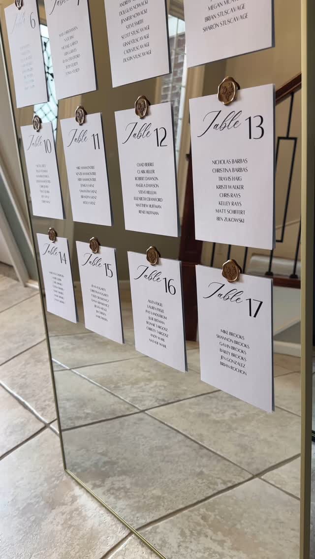 ✨A dreamy seating chart that’s as enchanting as your love story—where every name finds its perfect place. Let the magic begin, one seat at a time.🤍