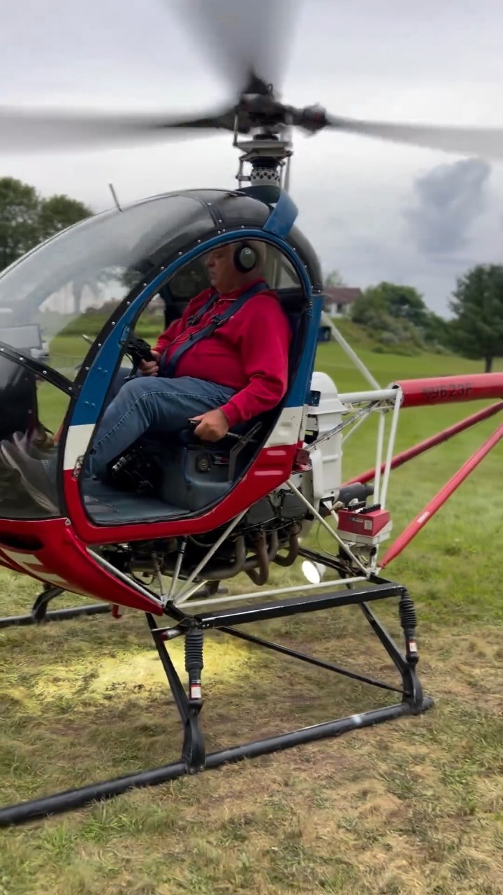 Dennis has been flying for 50 years ++ He won the US Helicopter Competition in 1993 for his acrobatic maneuvers.