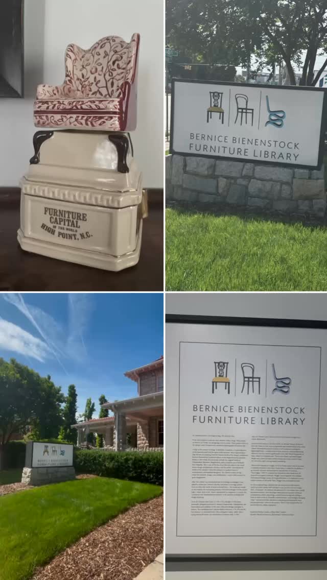 After hearing about the Bienenstock Furniture Library (thank you @jdagmi for the suggestion!), I knew I had to see it for myself. I decided to visit during my recent trip to High Point Market and I was not disappointed! I found an incredible resource of education, rare books, and historical documents in this High Point, NC gem.
Located in America’s furniture capital, the Bienenstock Furniture Library is the largest furniture specialty library in the world and a favorite to renowned interior designers such as @thomfilicia and @coreydamenjenkins. Founded by visionary Sandy Bienenstock in 1970, the library holds an incredible archive of approximately 5,000 volumes on furniture design, architecture, interiors, textiles, decorative arts, and woodworking. There are even several that date back to the 17th and 18th centuries.
Wandering the rooms, I felt a pull to dig deeper but I knew that experience would have to wait. This isn’t just a place to browse but an opportunity for the quiet study and awe of a living archive of our collective aesthetic memory. I’ll be returning often as there is so much to uncover, stories waiting patiently between the pages and parallels to be drawn. I look forward to sharing my findings with you!
A personal LH Discovery 💡
Not long after I founded The Lifestyle Historian, I bought a beautifully bound edition of Thomas Chippendale’s "The Gentlemen & CabinetMaker’s Director" at an antiques store in Virginia. My mind barely catalogued a faded inscription as I flipped through pages of exquisitely detailed furniture sketches. When recently made aware of the Bienenstock Library, I thought back to the book and scribbled note. It was signed: Sandy Bienenstock, 1941. A personal note from the founder himself, addressed to a colleague. Full circle doesn’t even begin to describe it for me.