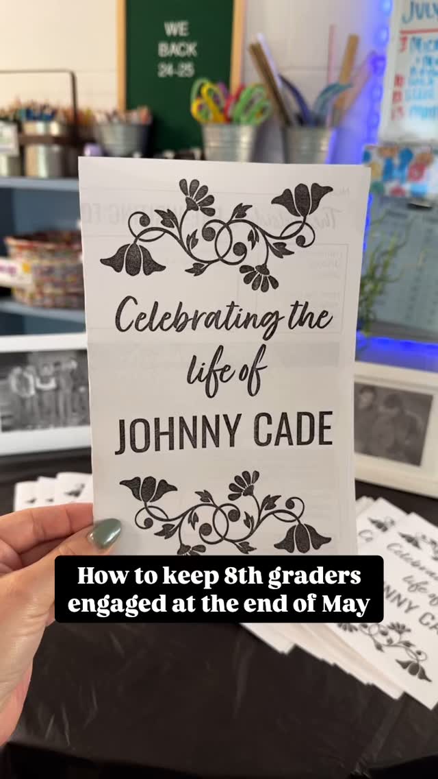 Just a funeral for everybody’s favorite Greaser…
Middle school
The Outsiders
8th grade language
end of the school year
May activities
Class novel study
Classic novels