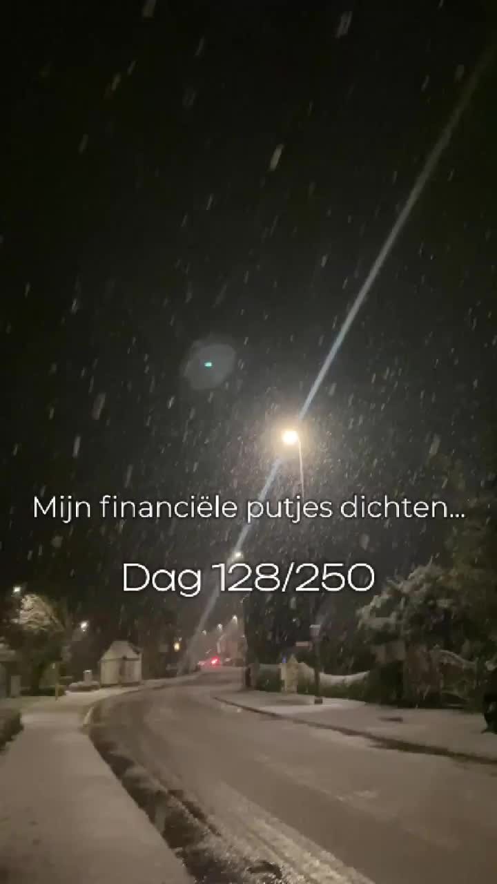 Op 250 dagen van -5k naar +5k?! wat?!
Sneeeeuuuwww!!! Zoals de winter passeert de kou in mijn hoofd ook wel wat! ❄️
#250dagen #moneymindset #ikneemjeme