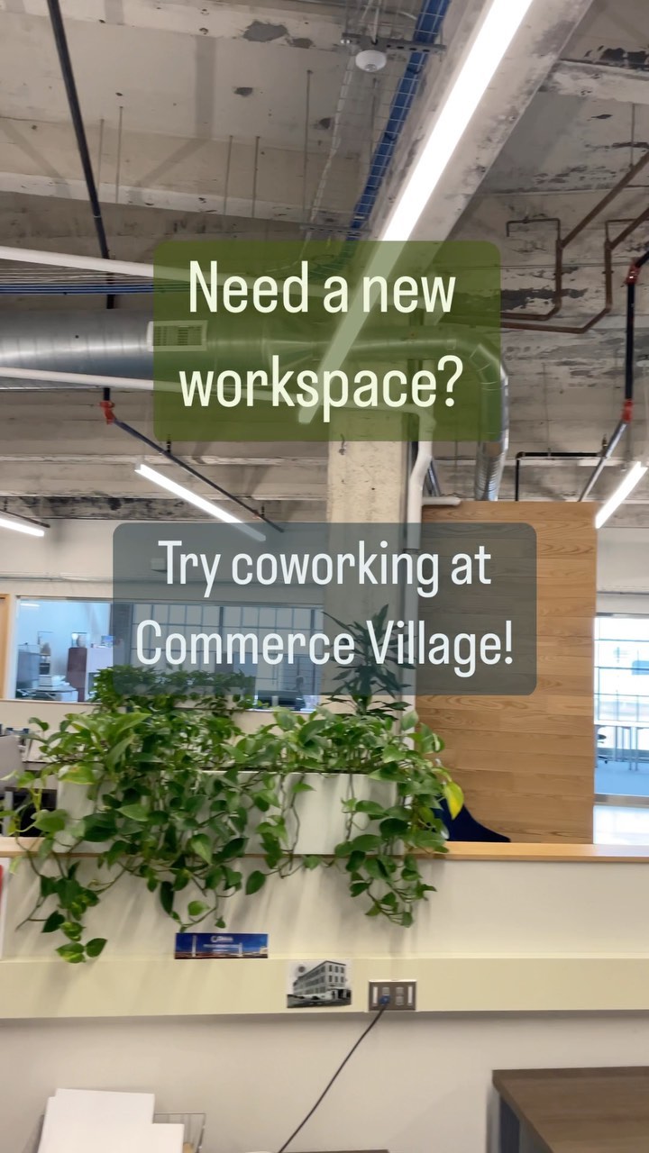 Book a tour of Commerce Village today and learn more about our flexible coworking memberships!
Try a day pass, rent a flexible desk, schedule a meeting room or move into an office suite. Visit the link in bio to learn more!