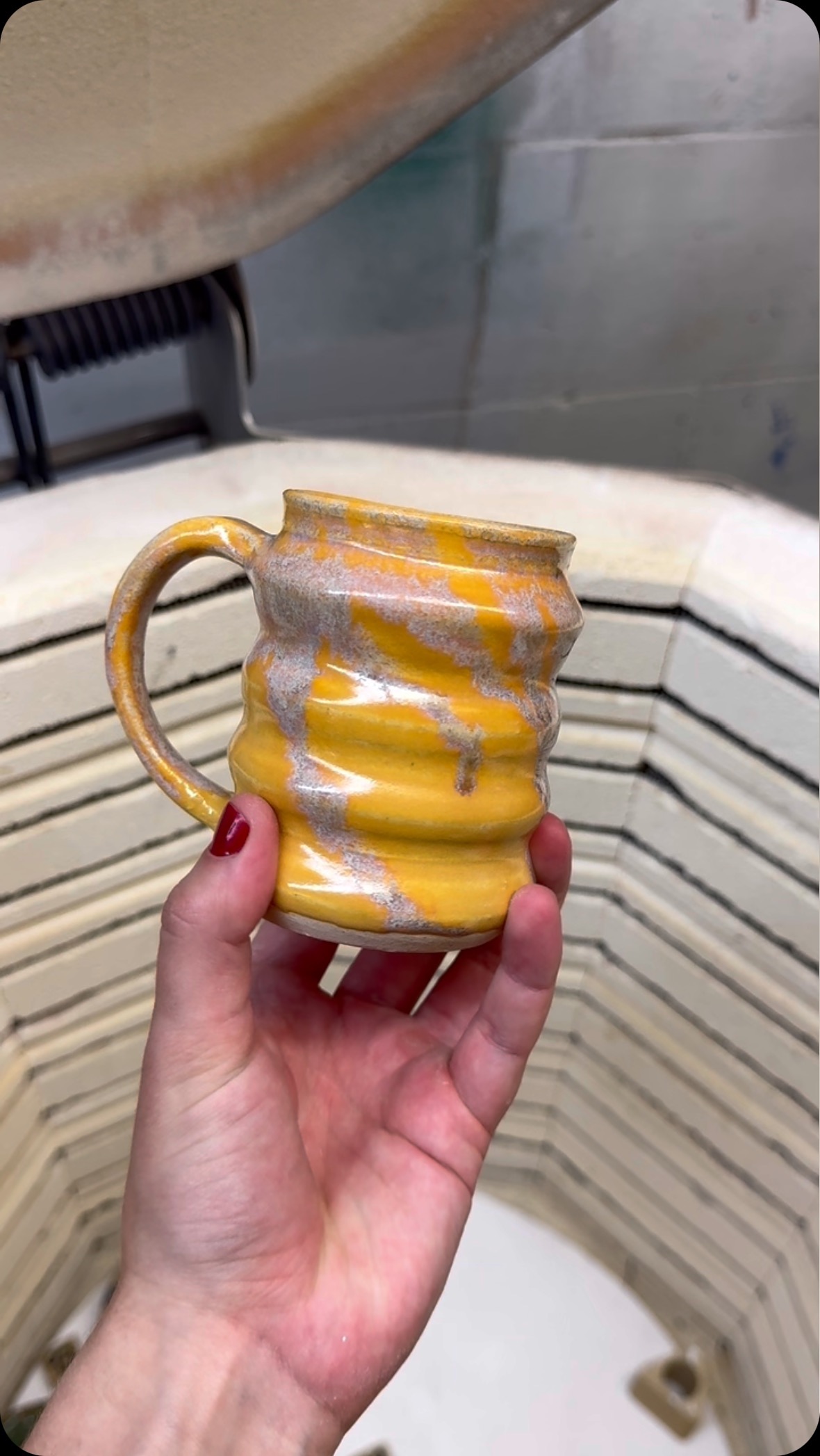 befores and afters of some mugs!
(All of these ended up needing to be refired but still so fun to see)