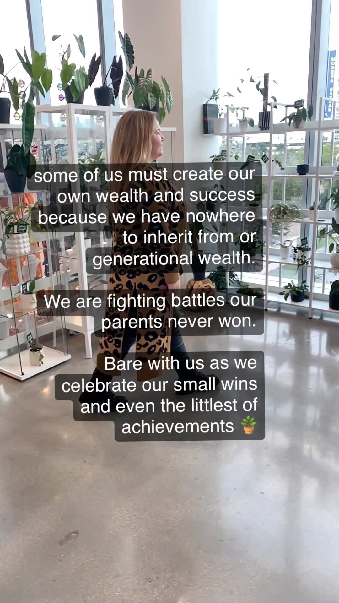 Some of our biggest accomplishments may seem like small feats to others, but when you think of where you started and how far you’ve come it’s ok to celebrate even the smallest of wins.
As a Latina, we carry the burdens of many generations.
I’m beyond excited and proud of the new shop and the community I’ve built with all of you and in part because of your support 🫶
inspired by @bycarlosroberto
*
*
*
*
#latina
#plantshop
#rareplants
#plantreels
#plantsmakepeoplehappy
#latinaplantlady
#plantthejungle