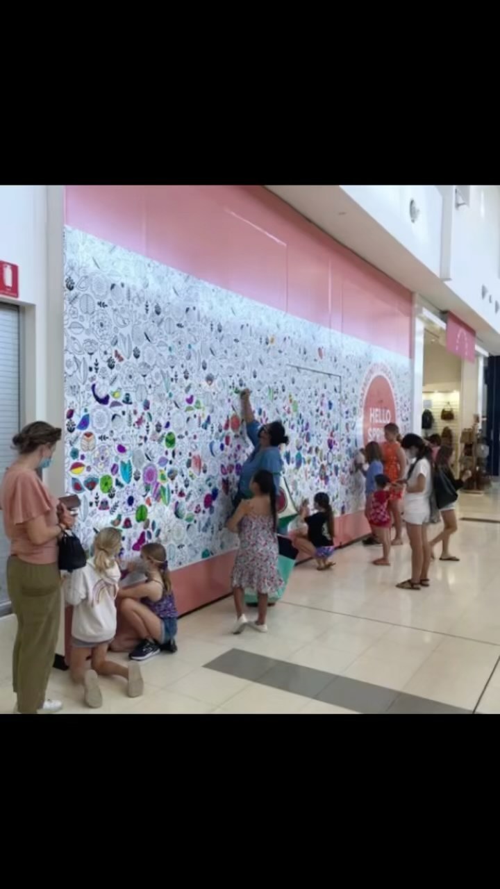 Have you taken a moment to put your mark on the beautiful colour wall at Tweed City? Such a special job we completed before the holidays 🥰