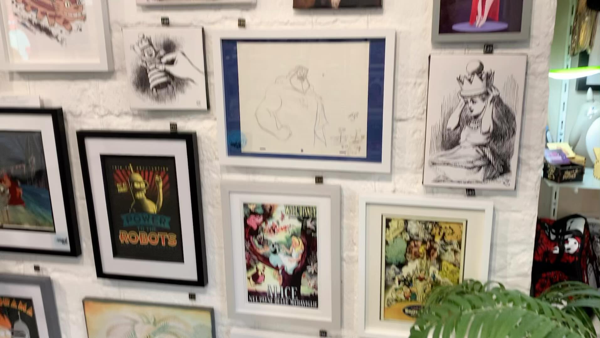 A leisurely look around the gallery on our one year anniversary week! #animationart #cartoonart #Totoro #Ghibliart #studioghibliart #futuramaart #devongalleries